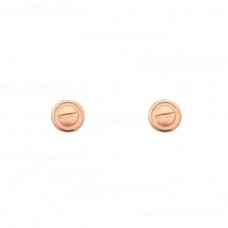 Обеци Carteri Love Screw Motifs, розово злато