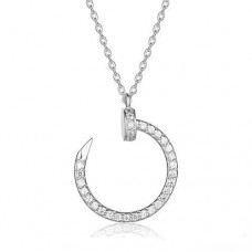 Висулка Cartier Juste Un Clou с диаманти от бяло злато
