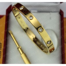 Гривна Cartier Love от жълто злато с 10 диаманта