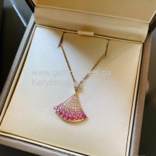 Колие BVLGARI Divas Dream с розови сапфири и розово злато