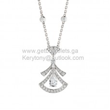 Колие Bvlgari Divas Dream Openwork Elements с диаманти, бяло злато