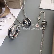 Комплект Bvlgari Save the Children от стерлингово сребро и черна керамика