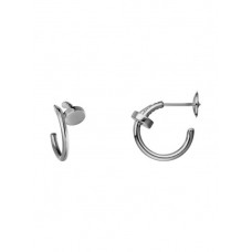 Обеци Cartier Juste Un Clou 18K бяло злато