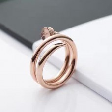 Cartier Juste Un Clou Пръстен с двоен пирон с диамант от розово злато