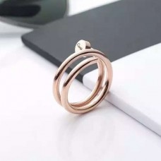 Cartier Juste Un Clou розов златен двоен пръстен за пирони