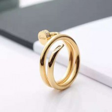 Cartier Juste Un Clou Пръстен с двоен пирон с диаманти от жълто злато