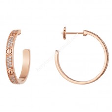 Обеци Cartier Love от жълто злато/розово злато/бяло злато с диаманти