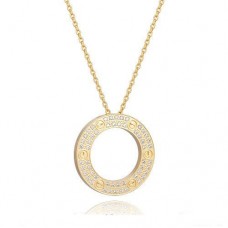 Колие Cartier Love, комплект от жълто злато с диаманти