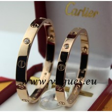 Гривна Cartier от розово злато с 4 диаманта Гривна Cartier от розово злато с 4 диаманта