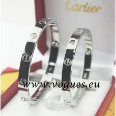 Гривна Cartier от бяло злато с 4 диаманта Гривна Cartier от бяло злато с 4 диаманта