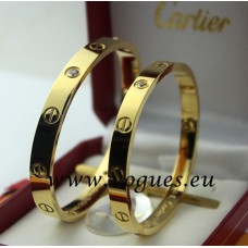 Гривна Cartier от жълто злато с 4 диаманта Гривна Cartier от жълто злато с 4 диаманта