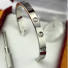 Гривна Cartier Semi-Open Love от бяло злато