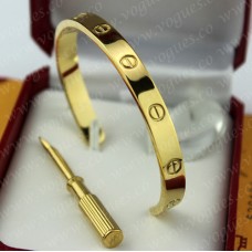 Гривна Cartier Semi-Open Love от жълто злато