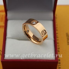 Пръстен Cartier Love от розово злато с 3 диаманта