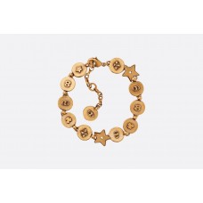 Дамска гривна Christian Dior Amulettes Damour с кръгла звезда и чар от месинг