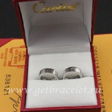 Обеци Cartier Love от бяло злато