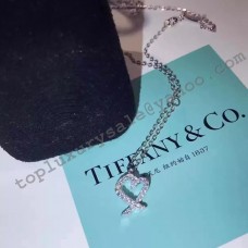 Сребърно колие Tiffany Paloma Picasso с висулка „Любящо сърце“ и диаманти