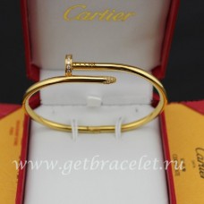 Гривна Cartier Juste Un Clou с диаманти от жълто злато