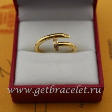 Cartier Juste Un Clou пръстен с диаманти от жълто злато