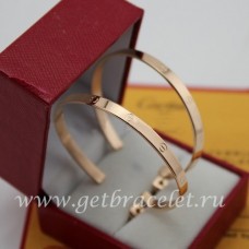 Обеци Cartier Love от розово злато