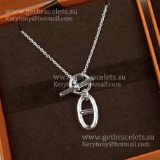Колие с висулка Hermes Chaine DAcre от стерлингово сребро