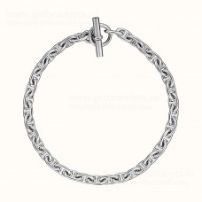 Колие Hermes Chaine DAcre, средно, бяло злато