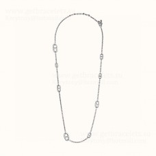 Дълго колие Hermes Farandole 75 см, сребро
