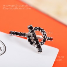 Пръстен Hermes Finesse с черни шпинели, бяло злато, разпродажба в САЩ