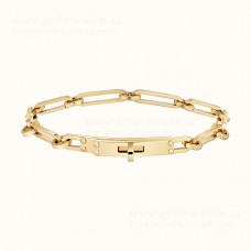 Гривна Hermes Kelly Chaine с 6 диаманта, сребро/жълто злато/розово злато, магазин за бижута