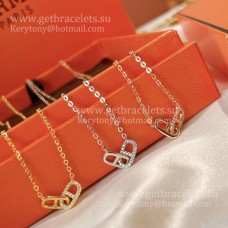Колие Hermes Farandole с диаманти, сребро/жълто злато/розово злато