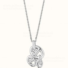 Колие Hermes Trio Farandole в сребърен цвят