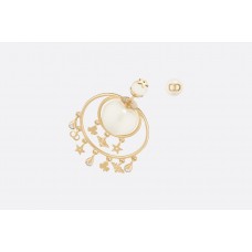 Висулки Dior Tribales от жълто злато с цвете/пчела/звезда/CD, женски асиметрични перлени обеци