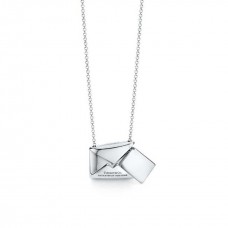 Сребърно колие Tiffany Charms Sweet Nothing Love Letter с висулка за Свети Валентин