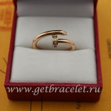 Cartier Juste Un Clou пръстен с диаманти от розово злато