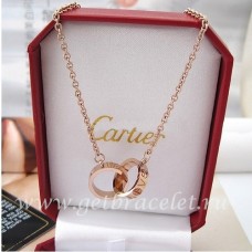 Колие Cartier Love от розово злато