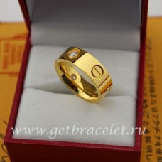 Пръстен Cartier Love от жълто злато с 3 диаманта