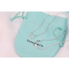 Сребърно колие Tiffany Horseshoe Diamonds