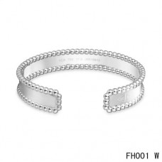 Отворена гривна Van Cleef And Arpels от бяло злато