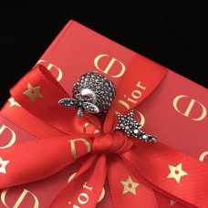 Обеци Dior Tribales с черни диаманти и звезден мотив, женски асиметрични месингови обеци с пчела в Канада