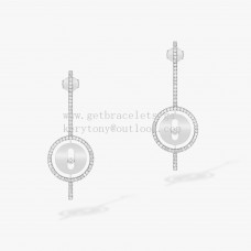Обеци Messika Lucky Move Arrow с диаманти от бяло и розово злато Обеци Messika Lucky Move Arrow с диаманти от бяло и розово злато