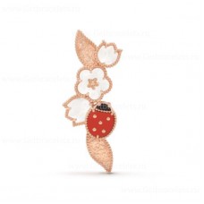 Van Cleef Arpels Lucky Clip Розово злато Карнеол Седеф Оникс Van Cleef Arpels Lucky Clip Розово злато Карнеол Седеф Оникс