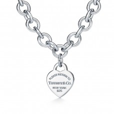 Колие Tiffany Return To Tiffany с единична висулка с дебела връзка, 50 см, за сребро/розово злато/жълто злато