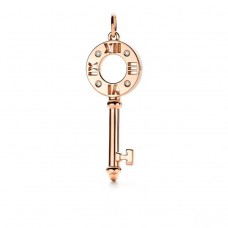 Колие с висулка Tiffany Keys Atlas Rose Gold Piered Key за тонизирана цена във Великобритания