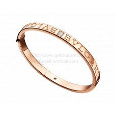 Гривна BVLGARI BVLGARI от розово злато с диаманти