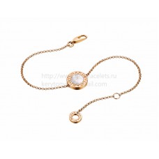 Гривна BVLGARI BVLGARI от розово злато с перлени очила