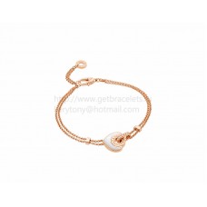 Гривна BVLGARI BVLGARI Cuore от розово злато с перлени очила
