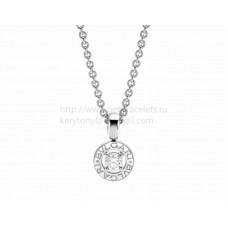 Висулка BVLGARI BVLGARI с диамант и верижка от бяло злато