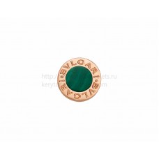 BVLGARI BVLGARI НАПРАВЕТЕ СВОЯ ДВОЙКА Комплект единични обеци от розово злато с малахит