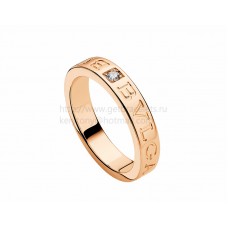 BVLGARI BVLGARI Пръстен от розово злато и диаманти