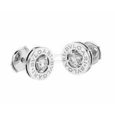 Обеци BVLGARI BVLGARI от бяло злато с диаманти